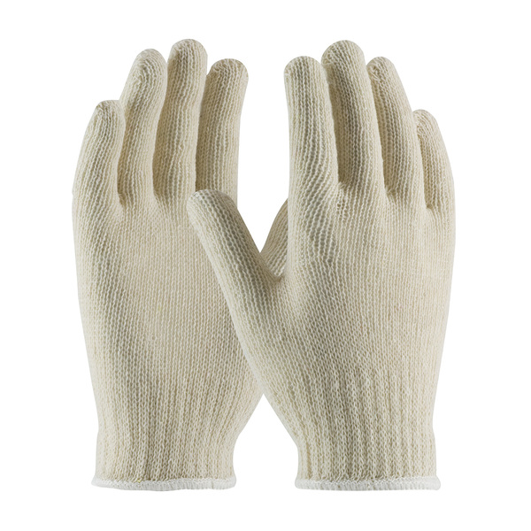 35-C103/L COTTON/POLYESTER, 7G , ECON WGT GLOVE, NATURAL COLOR
